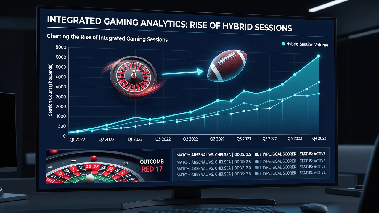 Screenshot of a mobile app interface displaying linked roulette outcome and football accumulator with active multiplier