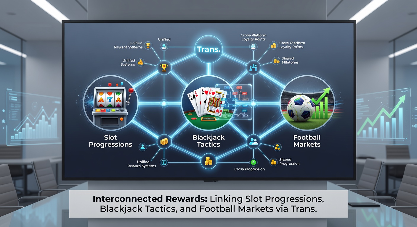 Diagram showing how transaction innovations connect rewards between slots, blackjack, and soccer betting platforms