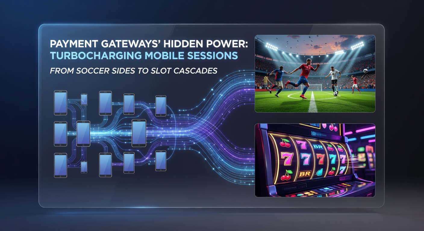 Infographic showing payment gateway transaction speeds enhancing session lengths in mobile soccer betting and slot gaming