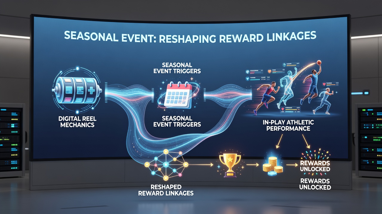 Mobile payment interface connecting slot bonuses with live sports prediction markets during seasonal promotions