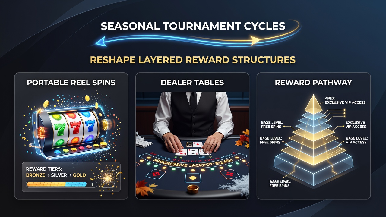 Layered reward systems in action across dealer tables and match accumulators