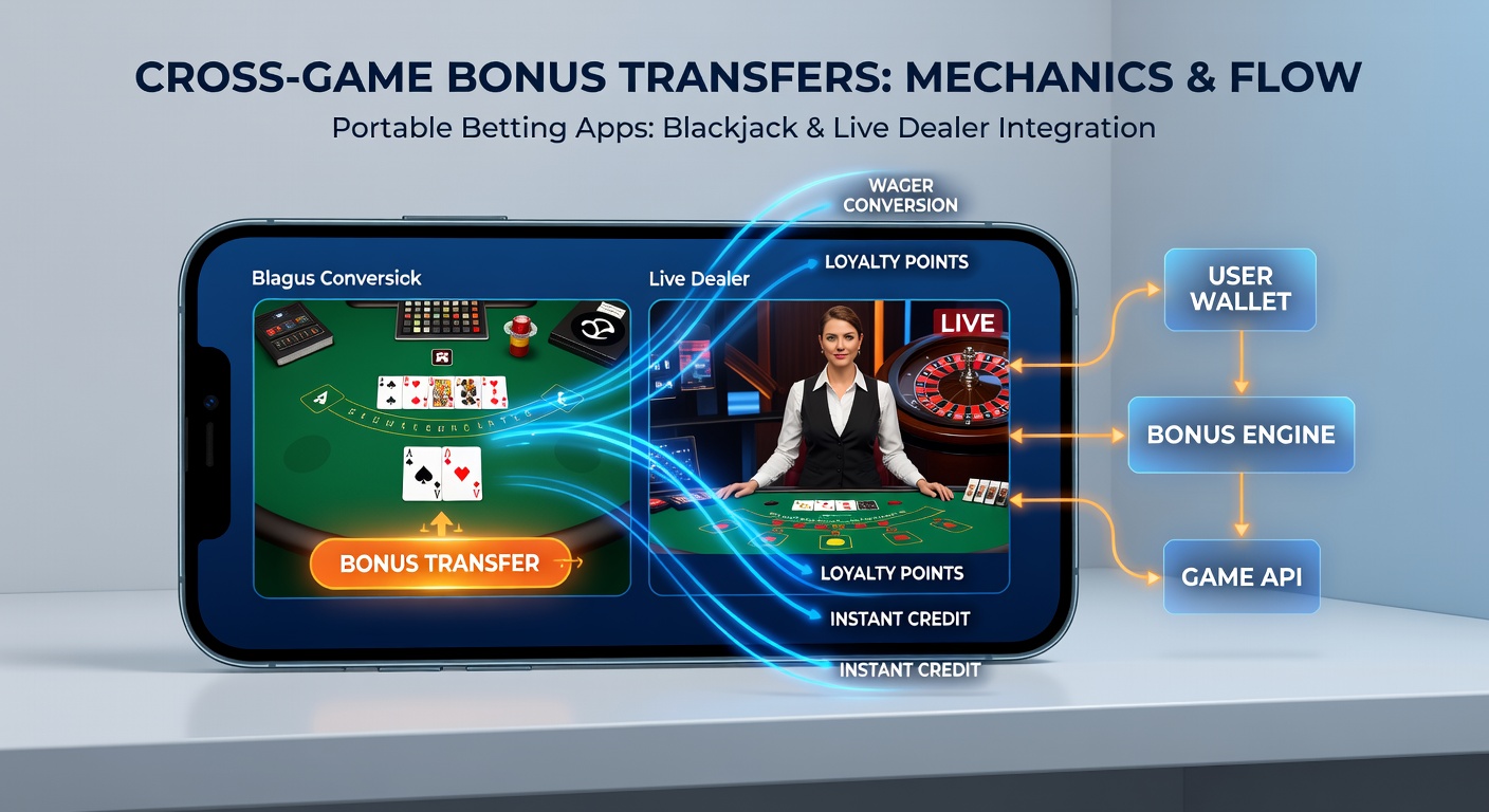 Close-up of a portable betting app dashboard illustrating cross-game bonus balance synchronization between roulette, blackjack, and league matches