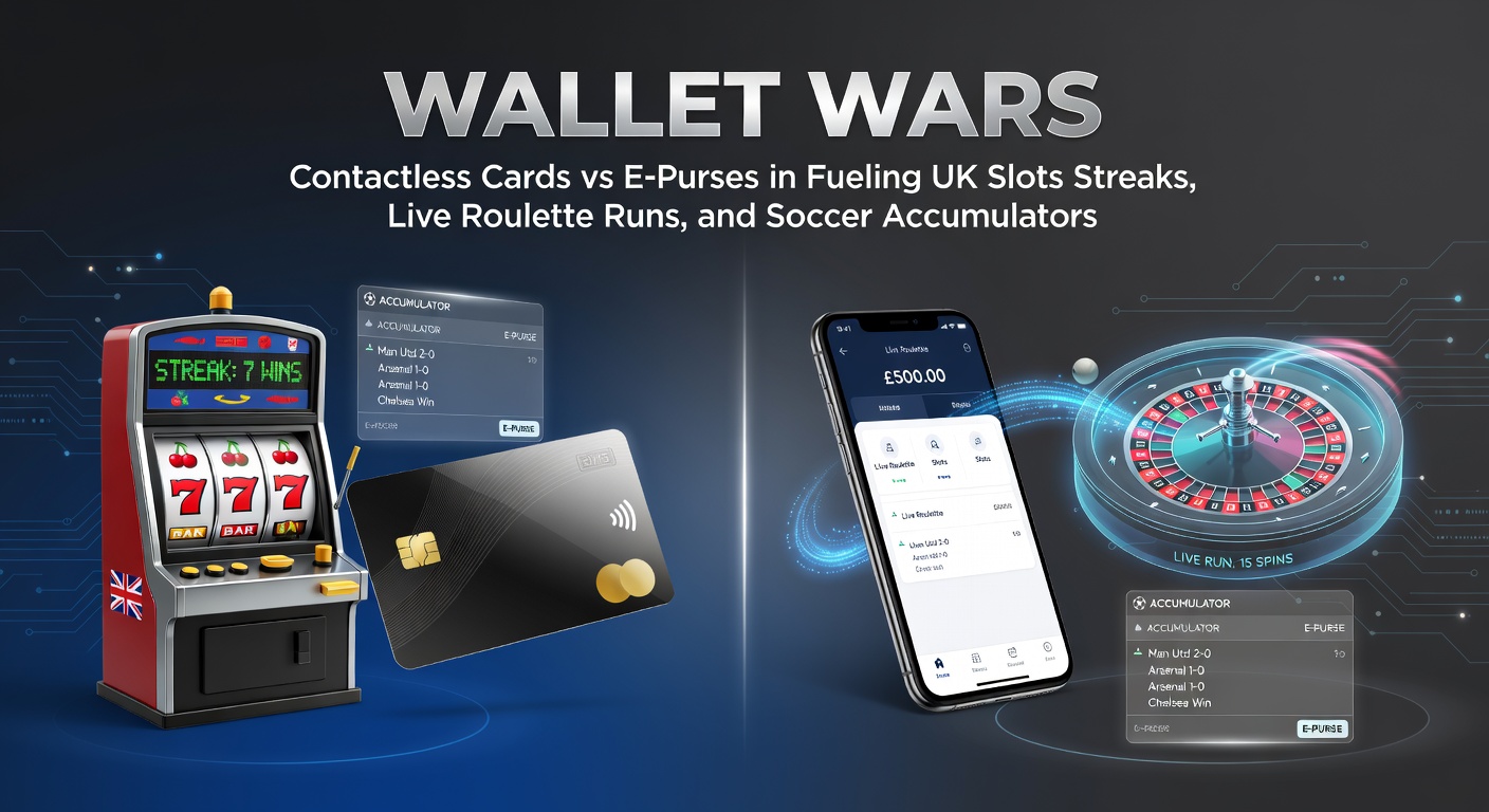 Contactless card being tapped on a mobile device near a vibrant online slots screen displaying jackpot wins and soccer betting odds